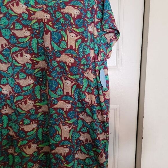 PNAEONG Women's Size large Cotton Nwt Muilt Color Night wear short Sleeve - Picture 7 of 7